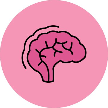 İnsan beyin vektörü çizimi