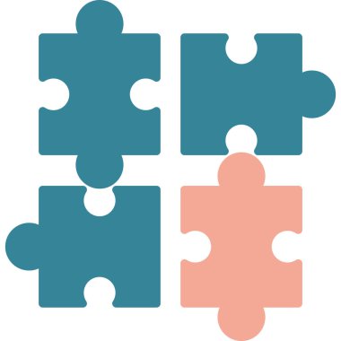 Bulmaca simgesi vektör çizimi