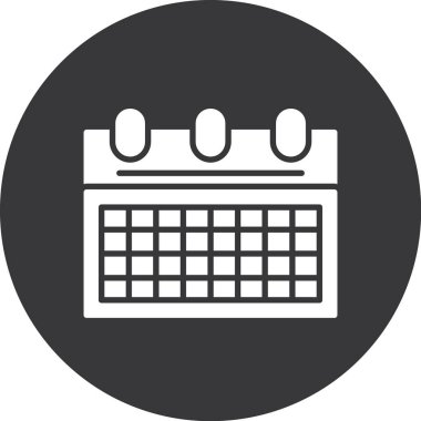 vektör Takvimi Simgesi illüstrasyonu