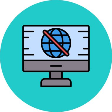 Web simgesi, vektör illüstrasyonu