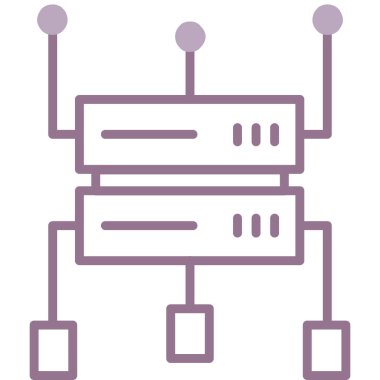 şebeke. Web simgesi basit illüstrasyon