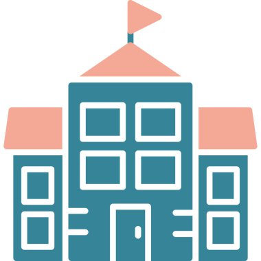 Bina. Web simgesi basit tasarım