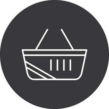 Sepet vektör satırı simgesi