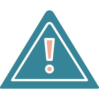 Moda biçimi izole edilmiş arkaplanda ünlem tehlike simgesi simgesi