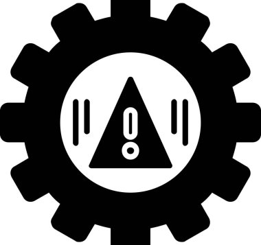 Bir dişli simgesini vektör çizim