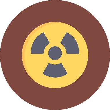 Radyasyon. Web simgesi basit illüstrasyon