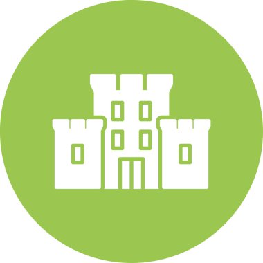 kale inşa simgesi, vektör illüstrasyonu