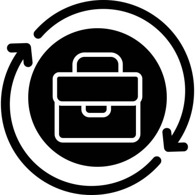 Evrak çantası modern simgesinin vektör illüstrasyonu