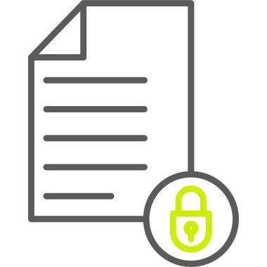 Belge Kilidi. Basit resimleme