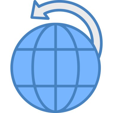 genel internet vektör çizgisi simgesi