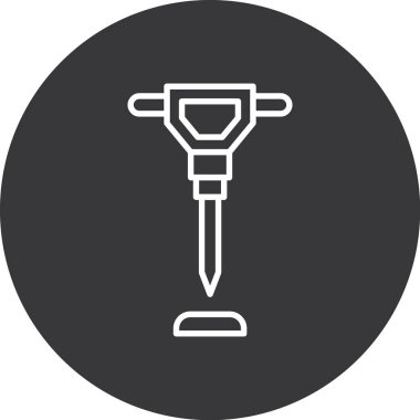 Modern oto tamir simgesinin vektör illüstrasyonu