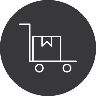 Resim arabası simgesi, modern stil