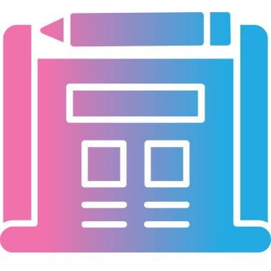 Kitap. Web simgesi basit illüstrasyon