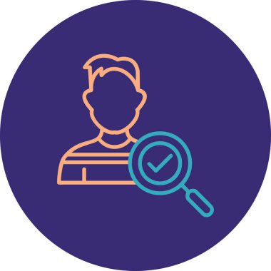 İnsan simgesinin vektör illüstrasyonu