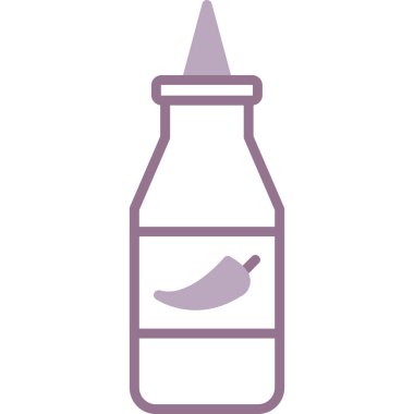 patlıcan ve biber ikonu, vektör illüstrasyonu