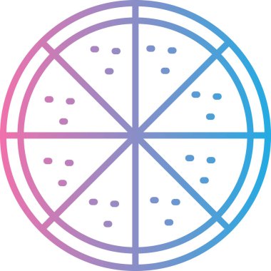 küresel ağ vektör simgesi modern ince çizgi illüstrasyonu