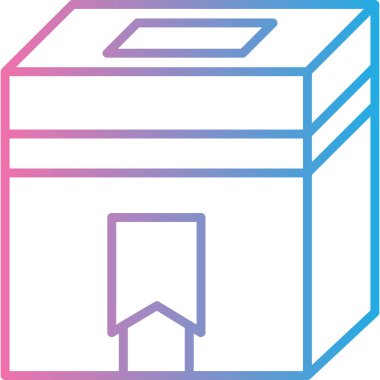 kutu teslim simgesi - taslak biçimi