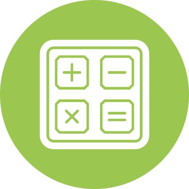 Hesap makinesi simgesi. vektör illüstrasyonu