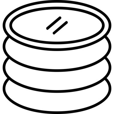 Yemek. Web simgesi basit illüstrasyon