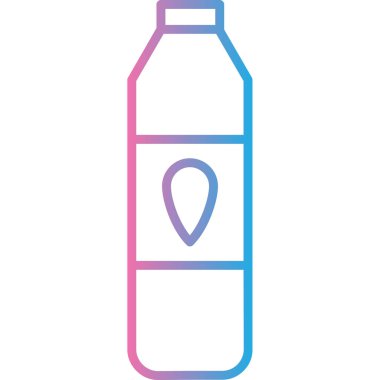 Süt içeceği. Basit resimleme