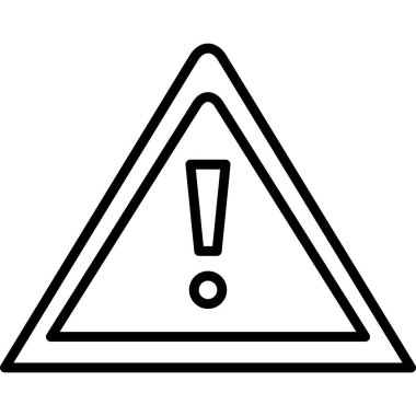 uyarı simgesi, satır biçimi tasarım vektörü