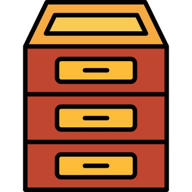 Kutu. Web simgesi basit illüstrasyon