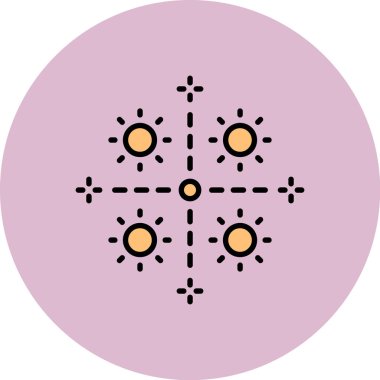 Bir yıldızın vektör illüstrasyonu