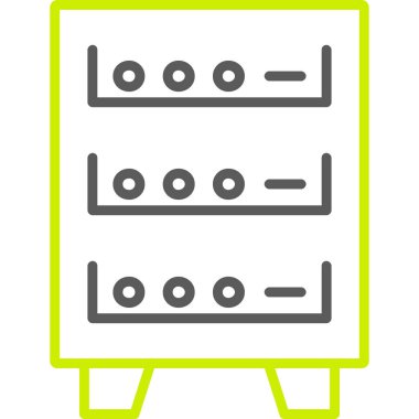 sunucu vektör simgesi modern çizgi vektör çizimi