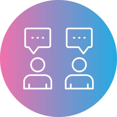 Sohbet simgesi vektör illüstrasyonu