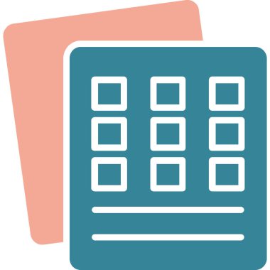 iş muhasebe hesap makinesi simgesi - taslak biçimi