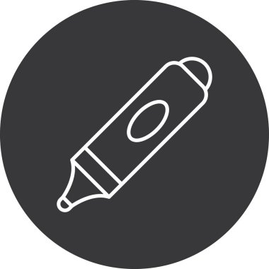 Kalem. Web simgesi basit tasarım