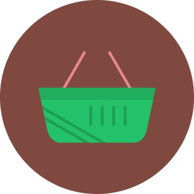 Sepet Simgesi vektör illüstrasyonu