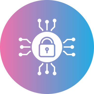 Kilit. Web simgesi basit illüstrasyon