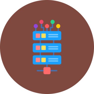 Web simgesi vektör illüstrasyonu, düz tasarım