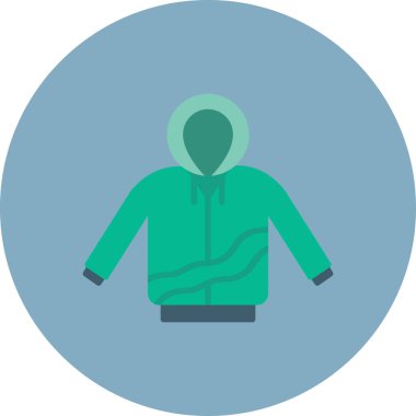 Kapüşonlu simge vektör illüstrasyonuName