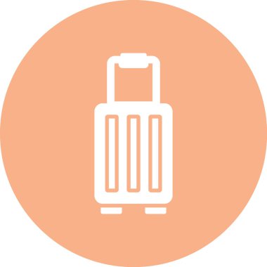 Bagaj simgesinin vektör illüstrasyonu