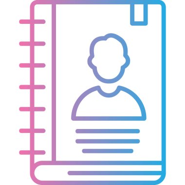 Elinde kitap olan bir adamın vektör çizimi