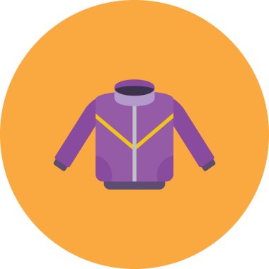 Tek izole kıyafet simgesinin vektör illüstrasyonu