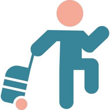 dağıtım simgesi, basit vektör illüstrasyonu