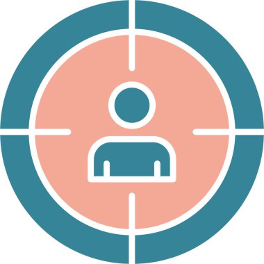 Bir kullanıcı simgesinin vektör illüstrasyonu