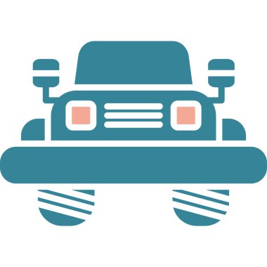 araba simgesi, vektör illüstrasyonu