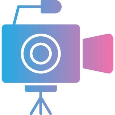 Kamera. Web simgesi basit illüstrasyon