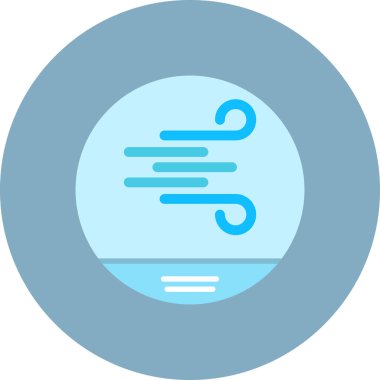 Mavi ve beyaz bir ikonun vektör illüstrasyonu