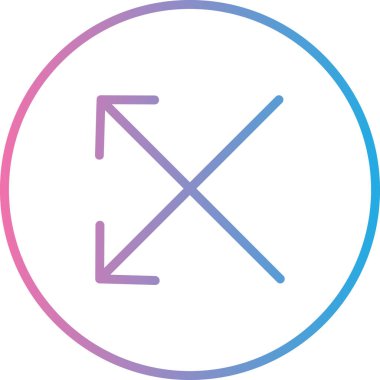 ok yönü simgesi ana hat biçiminde