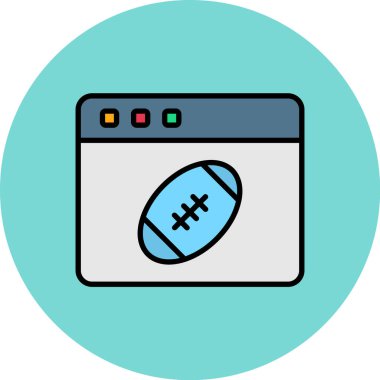 futbol topu vektör simgesi modern illüstrasyon