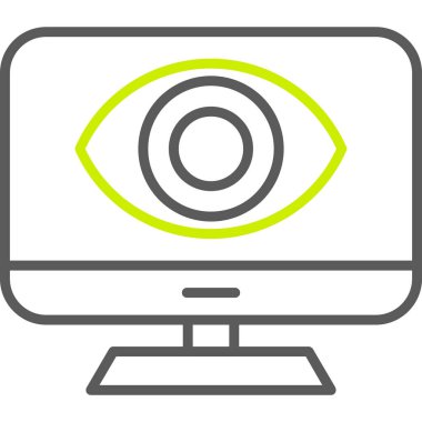 Göz simgesi vektör illüstrasyonu