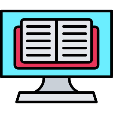 bilgisayar ekran simge vektör çizim