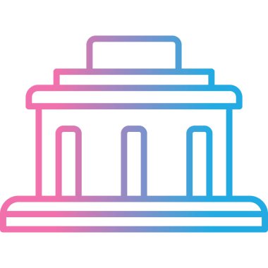 Bina. Web simgesi basit illüstrasyon