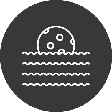 güzel denizanası çizgisi vektör simgesi