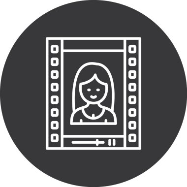 Kadın simgesinin vektör illüstrasyonu